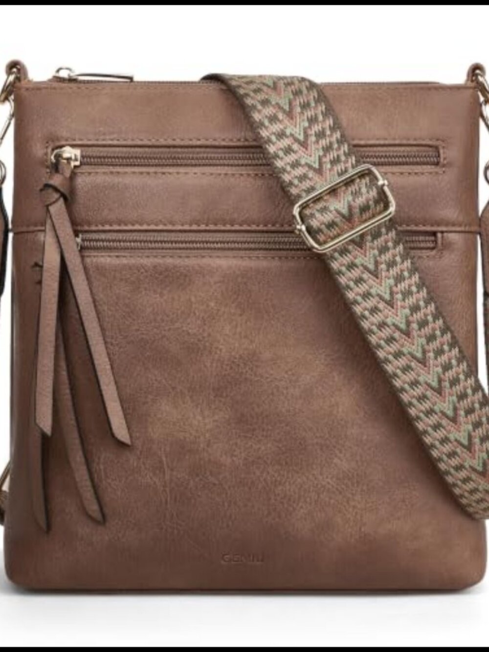GEMIU Vegan PU Leather Crossbody Bag Satchel Medium Travel Purse